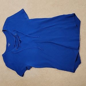 Ruff hewn petite medium womens lace up top